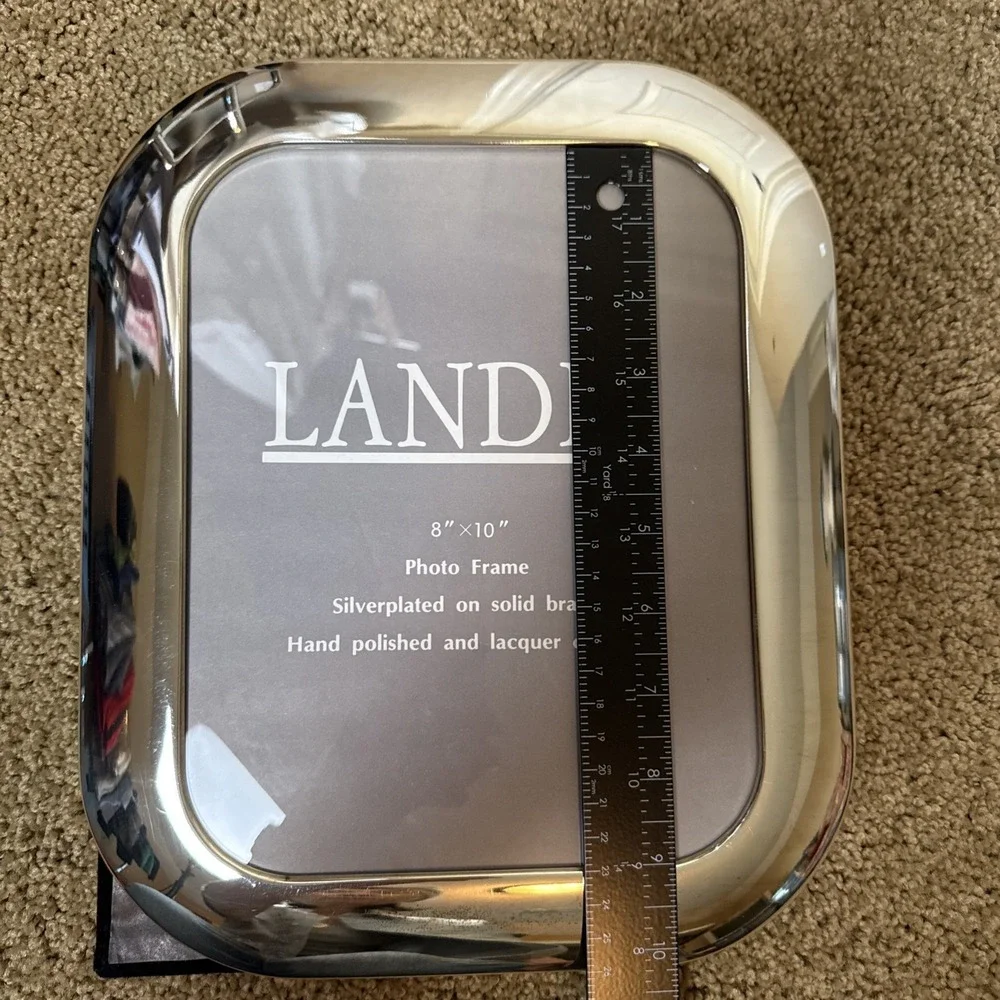 VTG Landes 8 X 10 Picture Frame Silver Plated on Brass (read) Classic Modern